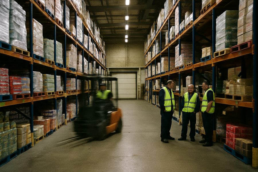 UK grocery distribution depot